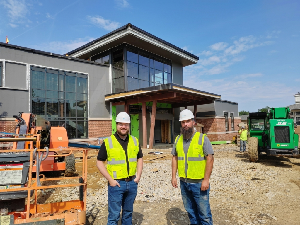 E.R. Stuebner Construction Team on Site